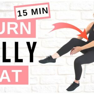 Lose Belly Fat Sitting Down | AB WORKOUT For Women Over 50!