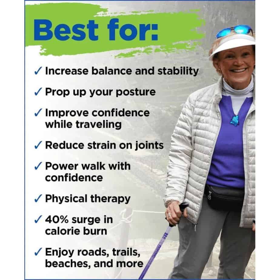 A Comprehensive Review Of The 4 Best Walking Poles For Seniors