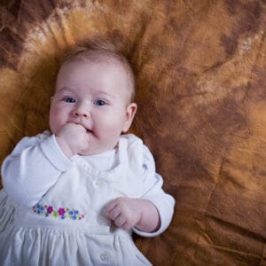 graphicstock little baby is posing on bed S0HWsuj5bW